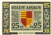 Ahaus - Stadt - 7.6.1921 - 25 Pfennig 