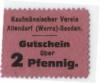 Allendorf-Sooden (heute: Bad-Sooden-Allendorf) - Kaufmännischer Verein- -- - 2 Pfennig 