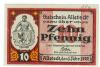 Allstedt - Gemeinde - 1.2.1920 - 10 Pfennig 