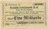Altötting und Neuötting - Deutsche Hansabank AG, Filiale in Altötting und Neuötting - 27.10.1923 - 1 Milliarde Mark