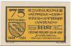 Ansbach - Stadt - 12.8.1921 - 75 Pfennig 