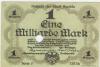 Apolda - Stadt - 12.10.1923 - 1 Milliarde Mark 
