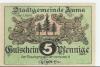 Auma - Stadt - 1.4.1921 - 5 Pfennig 