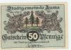 Auma - Stadt - 1.4.1921 - 50 Pfennig 