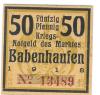 Babenhausen - Markt - 1918 - 50 Pfennig 