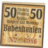 Babenhausen - Markt - 1918 - 50 Pfennig 