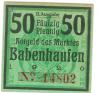 Babenhausen - Markt - 1920 - 50 Pfennig 