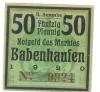 Babenhausen - Markt - 1920 - 50 Pfennig 