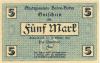 Baden-Baden - Stadt - 22.10.1918 - 1.2.1919 - 5 Mark 