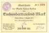 Baden-Baden - Stadt - 7.8.1923 - 100000 Mark 