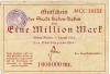 Baden-Baden - Stadt - 7.8.1923 - 1 Million Mark 