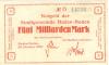 Baden-Baden - Stadt - 20.10.1923 - 5 Milliarden Mark 