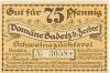 Badetz (heute: Zerbst) - Domäne - 1.9.1918 - 31.12.1921 - 75 Pfennig 