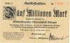 Balingen - Stadt - 19.9.1923 - 5 Millionen Mark 