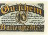 Ballenstedt - Stadt - 28.9.1920 - 10 Pfennig 