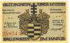 Ballenstedt - Stadt - 22.3.1921 - 10 Pfennig 