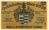 Ballenstedt - Stadt - 22.3.1921 - 25 Pfennig 