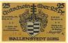 Ballenstedt - Stadt - 22.3.1921 - 25 Pfennig 