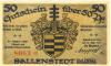 Ballenstedt - Stadt - 22.3.1921 - 50 Pfennig 