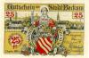 Beckum - Stadt - 1.9.1920 - 25 Pfennig 