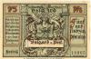 Belgard (heute PL-Bialogard) - Sparkasse der Stadt - -- - 75 Pfennig 