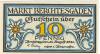 Berchtesgaden - Markt - 13.8.1920 - 10 Pfennig 