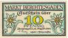 Berchtesgaden - Markt - 13.8.1920 - 10 Pfennig 