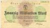Berlin - Stadt - 24.10.1923 - 20 Milliarden Mark 