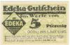 Berlin - Einkaufsgenossenschaft der Kolonialwarenhändler eGmbH (Edeka) - 1.7.1921 - 5 Pfennig 
