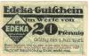 Berlin - Einkaufsgenossenschaft der Kolonialwarenhändler eGmbH (Edeka) - 1.7.1921 - 20 Pfennig