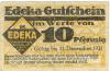 Berlin - Einkaufsgenossenschaft der Kolonialwarenhändler eGmbH (Edeka) - 31.12.1921 - 10 Pfennig