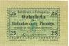 Berneck - Stadt - Januar 1917 - 25 Pfennig 