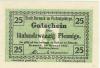 Berneck - Stadt - Januar 1917 - 25 Pfennig 