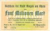 Bingen - Stadt - 20.8.1923 - 1.9.1923 - 5 Millionen Mark 