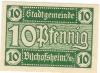 Bischofsheim - Stadt - -- - 10 Pfennig 