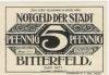 Bitterfeld - Stadt - Juni 1921 - 5 Pfennig 