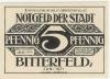 Bitterfeld - Stadt - Juni 1921 - 5 Pfennig 