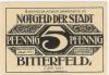 Bitterfeld - Stadt - Juni 1921 - 5 Pfennig 