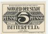 Bitterfeld - Stadt - Juni 1921 - 5 Pfennig 