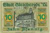 Bleicherode - Stadt - 1.3.1921 - 10 Pfennig 