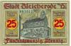 Bleicherode - Stadt - 1.3.1921 - 25 Pfennig 