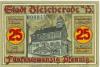 Bleicherode - Stadt - 1.3.1921 - 25 Pfennig 