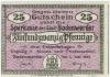 Bodenwerder - Sparkasse der Stadt - 1.6.1918 - 25 Pfennig