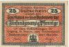 Bodenwerder - Sparkasse der Stadt - 1.5.1919 - 25 Pfennig 