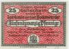Bodenwerder - Sparkasse der Stadt - 1.5.1919 - 25 Pfennig 