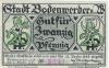 Bodenwerder - Sparkasse der Stadt - 1.11.1920 - 31.12.1922 - 20 Pfennig 