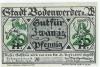Bodenwerder - Sparkasse der Stadt - 1.11.1920 - 31.12.1922 - 20 Pfennig 