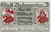 Bodenwerder - Sparkasse der Stadt - 1.11.1920 - 31.12.1922 - 25 Pfennig