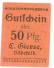 Bödefeld (heute: Schmallenberg) - Gierse, C., Strumpf- und Strickwaren - -- - 50 Pfennig 