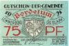 Bordelum - Gemeinde - 1921 - 31.3.1922 - 75 Pfennig 